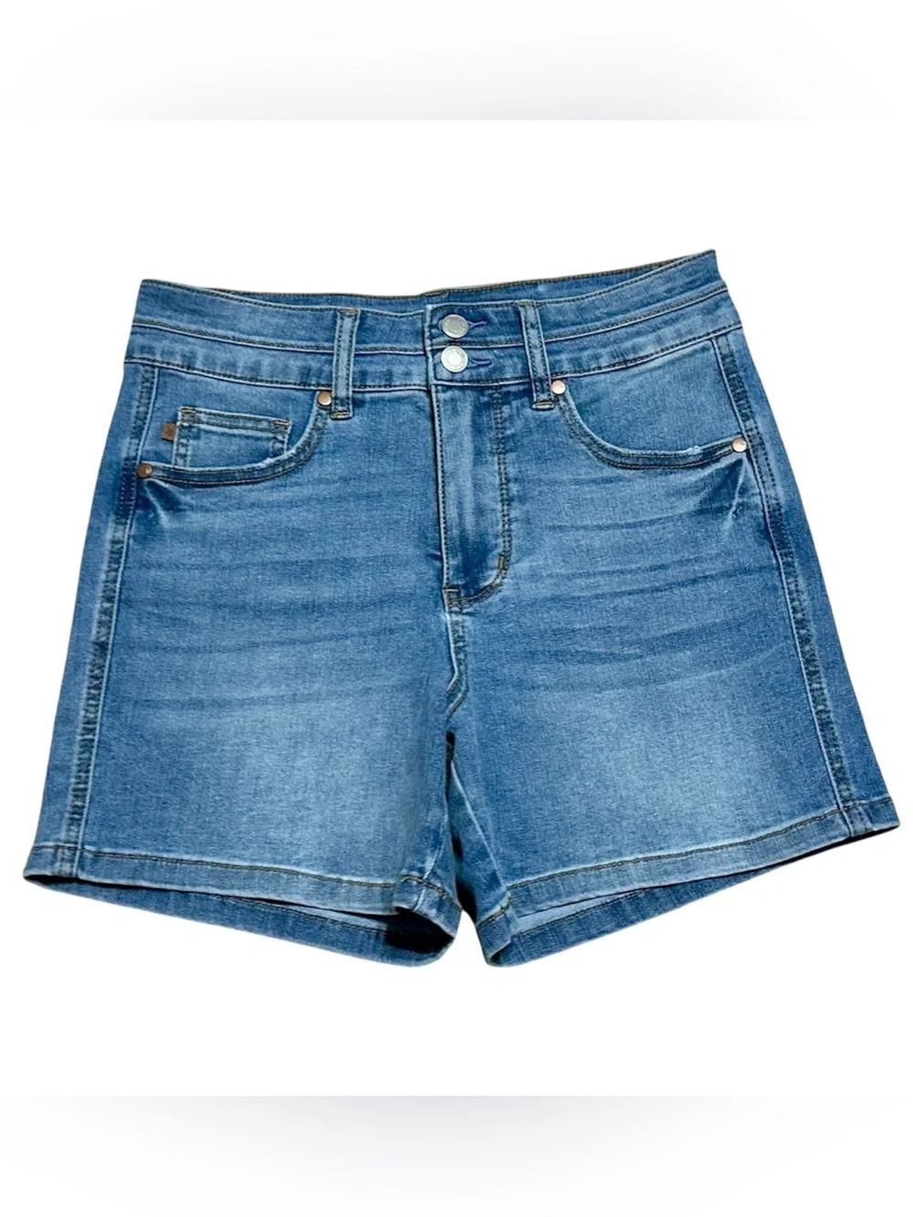 Judy Blue tummy control high rise shorts size Medium 6/8 double button
